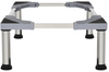 16 to 24.8" Washing Machine Stand Mini Fridge Stand w/ 4 Strong Feet (11-12.2" H), Adjustable Refrigerator Base Multi-Functional Washer Dryer Pedestal