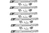 6Pcs Burner Tubes Kit fits for North American Outdoors 720-0419, 720-0459, BB10837A Gas Grills
