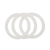 3Pcs 6" Pellet Stove White Gasket for Combustion Exhaust Fan Mounting Blower to Housing Seal with 100's and Most Pellet Stoves 2100J