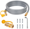 8216842R04 Natural Gas Conversion Kit for Char-Broil Commercial and Signature Series Dual Fuel Grills (2020 or Newer), 3/8" Quick Connect, 12FT Hose