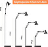 Reptile Heat Lamp Light Fixture, Tall Heat Lamp Stand Reptile Lamp Stand with Lampshade Height Range 15.7"-74.3" with 360° Adjustable Swing Arm