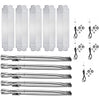 Repair Kit for Nexgrill 720-0882D, 720-0882S, 730-0882S 5 Burner Gas Grills, Burners, Heat Plates and Igniters Kit