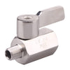 1/8 inch Stainless Mini Ball Valve NPT Female x Male Thread SUS316