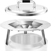 Firepit Heat Deflector & Lid Kit for Solo Stove Yukon and Other 27" Camping Smokers, 304 Stainless Steel Heat Deflector+ Stove Lid Accessories