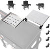2-Pack Warming Rack for Blackstone 28" Griddles, Flat Top Reversible Rack Adds Prep Space, Foldable Clip-On Design Expands Cooking & Holding Area