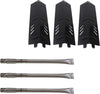 BBQ Grill Repair Kit fits UniFlame GBC1203W-C, GBC1103-WBL-U, GBC1303WDC-U, GBC1329WRS-U Gas Grills, Heat Plates + Burner Tubes Set