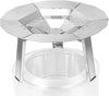 Heat Deflector for Solo Stove Ranger, 304 Stainless Steel Portable Heat Diffuser with Handle&Stand Accessory for 15" Other Fire Pits