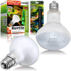 Reptile Heat Lamp Bulbs 100W 2 Pack Basking Light Heat Bulb, UVA Daylight Heating Lamp for Bearded Dragon, Lizard, Turtle, Chicken Pet Brooder
