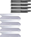 4 Pack Burner Heat Plates Kit for Jenn Air Nexgrill 720-0062, 720-0063, 720-0099, 720-0100, 720-0138, 720-0139, 720-0141 Gas Grills