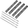 Grill Parts Kit for RevoAce GBC1748WS, GBC1748WPF, GBC1768WB, GBC1646WRS Gas Grills, 4 Pack Stainless Steel Burner & Porcelain Steel Heat Plate