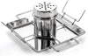 Beer Butt Can Chicken Holder Stand, Rack Tray Canister Vegetable Spike Seasoning Turkey Meat Vertical Roaster for BBQ Barbeque Grill Smoker Oven