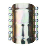 Water Pipe Repair Clamp for 6 inch Pipe(OD of The Applicable Pipe About 6.5 inch), Plumbing Leak Sealer, Length 11.6 inch for PE/PPR/Iron/Steel Pipes
