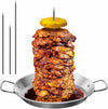 3 Removable Size Grill Vertical Skewers for Al Pastor, Shawarma, Chicken, Perfect for Tortilla Makers and Cowboy Grills, BBQ Grill Accessories