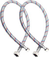2Pcs 36'' Faucet Hose Connector, 3/8" Comp x 1/2" FIP Braided Stainless Steel Faucet Water Supply Lines for Bathroom Kitchen Sink Faucet
