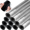 10 Pcs Pipe Insulation Foam Tube Self Adhesive Wrap for Spigot, Winter Outside Pipes, Sprinkler, Water Heater Pipes Freeze Protection 1.3 Ft x 0.8 In