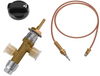 Low Pressure LPG Propane Gas Fireplace Fire Pit Flame Failure Safety Control Valve Kit with 3/8" Flare Inlet & Outlet