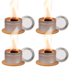 4 Pack Tabletop Portable Campfire Mini Fire Pit for Camping S'Mores Maker Bonfire Birthday Picnics Party and Home Indoor Decoration