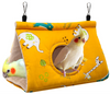 Winter Warm Bird Nest House, Hanging Hammock Velvet Shed Hut Cage Plush Fluffy Hideaway Sleeping Bed Fuzzy,Parrot Parakeet Cockatiels Budgies Lovebird
