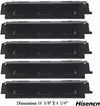 Heat Plates 5 Pcs Kit for Master Chef 199-4758-2 199-4759-0 etc, 14 5/8" x 4 1/4", Grill Replacement Parts
