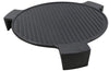15.5 Inch Diameter Ceramic Pizza Stone Smoking Stone for Big Green Egg and Other Kamado Grills, Cast Iron Kamado BBQ Heat Deflector Plate Setter