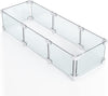 Rectangle Fire Pit Glass Wind Guard, 41.7 x 17.9 x 6 inch, Thick 6/25'' Heat-Resistant Tempered Glass Guard