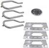 Repair Parts for Nexgrill 720-0011, 720-0037, 720-0108 etc Gas Grills, Replacement Stainless Steel Burner, Heat Plate Tent, 22551, NGB1